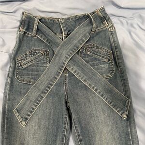 Forever 21 Blue Denim Overalls